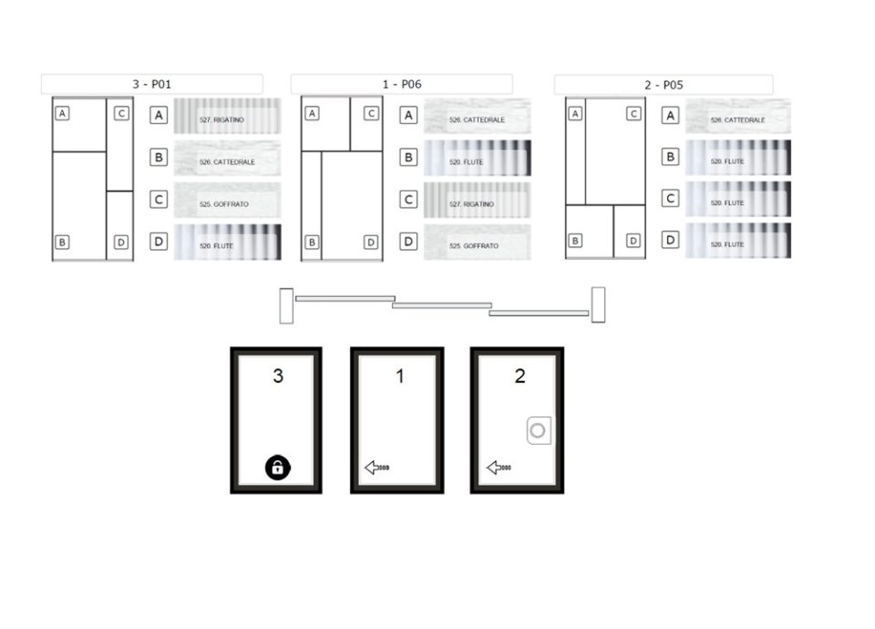 Glas Italia - Shezarade Patchwork Sliding System - Spec Sheet 1